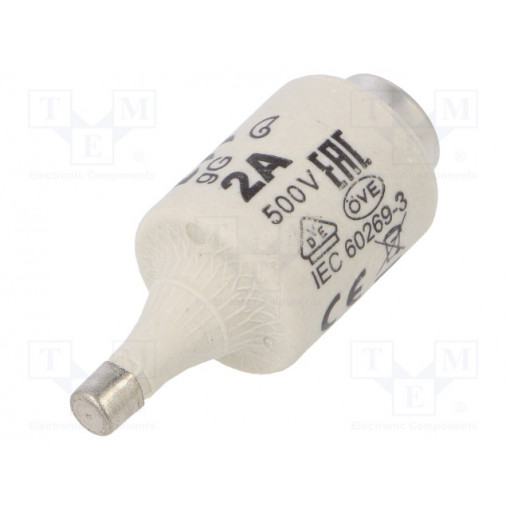 002312401; Fuse: fuse; gG; 2A; 500VAC; 500VDC; ceramic; DII; D; ETI POLAM