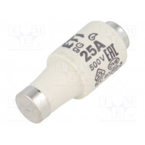 002312407; Fuse: fuse; gG; 25A; 500VAC; 250VDC; ceramic; DII; D; ETI POLAM