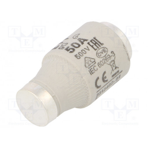 002313402; Fuse: fuse; gG; 50A; 500VAC; 500VDC; ceramic; DIII; D; ETI POLAM