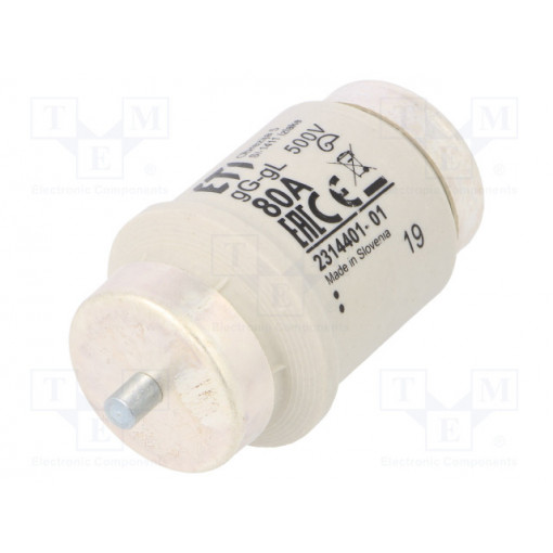002314401; Fuse: fuse; gG; 80A; 500VAC; 500VDC; ceramic; DIV; D; ETI POLAM