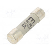 002625138; Fuse: fuse; gPV; 1A; 1000VDC; cylindrical; 10,3x38mm; ETI POLAM