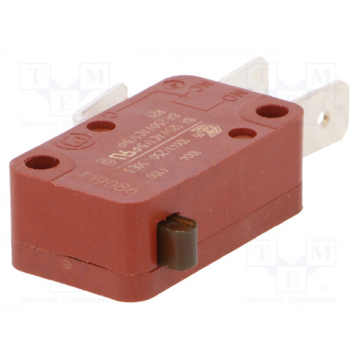 01004.1001; Microswitch SNAP ACTION; SPST NC + NO; 4A/250VAC; Pos: 2; 1.1N; Marquardt 01004.1001; Microswitch SNAP ACTION; SPST NC + NO; 4A/250VAC; Pos: 2; 1.1N; Marquardt