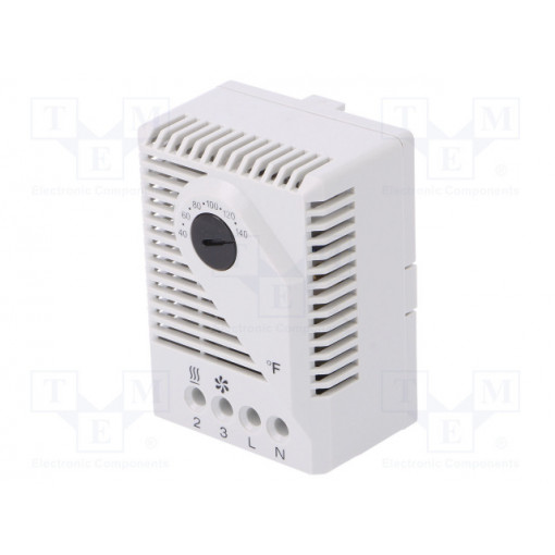 01170.9-00; Sensor: thermostat; Contacts: SPDT; 10A; 120VAC; IP20; Mounting: DIN; STEGO
