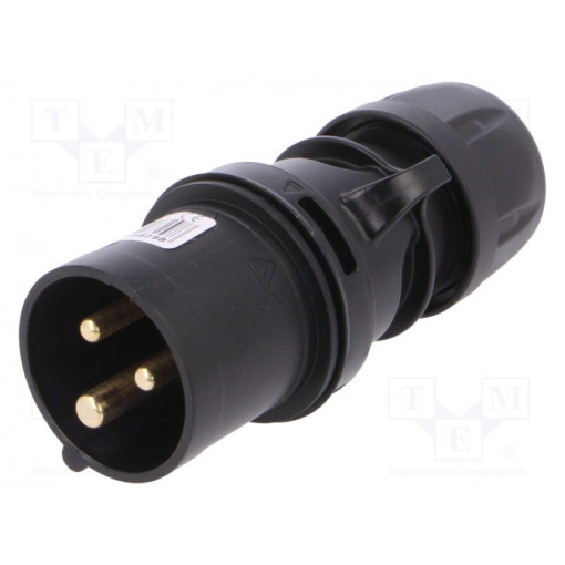 013-6X; Connector: AC supply; plug; male; 16A; 230VAC; IP44; Layout: 2P+PE; PCE 013-6X; Connector: AC supply; plug; male; 16A; 230VAC; IP44; Layout: 2P+PE; PCE