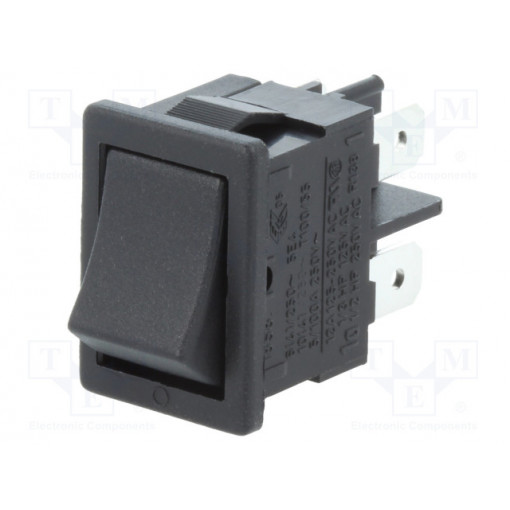 01858.1102; ROCKER; DPST; Pos: 2; ON-OFF; 10A/250VAC; IP40; 100mΩ; UL94V-0; Marquardt