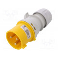 023-4; Connector: AC supply; plug; male; 32A; 110VAC; IP44; Layout: 2P+PE; PCE
