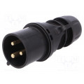 023-6X; Connector: AC supply; plug; male; 32A; 230VAC; IP44; Layout: 2P+PE; PCE