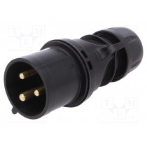 023-6X; Connector: AC supply; plug; male; 32A; 230VAC; IP44; Layout: 2P+PE; PCE 023-6X; Connector: AC supply; plug; male; 32A; 230VAC; IP44; Layout: 2P+PE; PCE