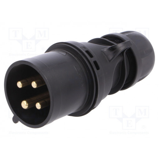 024-6X; Connector: AC supply 3-phase; plug; male; 32A; 400VAC; IP44; PIN: 4; PCE 024-6X; Connector: AC supply 3-phase; plug; male; 32A; 400VAC; IP44; PIN: 4; PCE