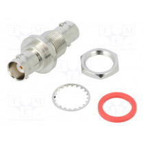 031-220G-RFX; Coupler; BNC socket,both sides; straight; 50Ω; delrin (POM); AMPHENOL 031-220G-RFX; Coupler; BNC socket,both sides; straight; 50Ω; delrin (POM); AMPHENOL