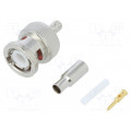 031-315-RFX; Plug; BNC; male; straight; 50Ω; crimped; for cable; delrin (POM); AMPHENOL 031-315-RFX; Plug; BNC; male; straight; 50Ω; crimped; for cable; delrin (POM); AMPHENOL