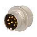 0314 08-1; Connector: M16; socket; male; soldering; PIN: 8; 5A; 60V; IP68; LUMBERG