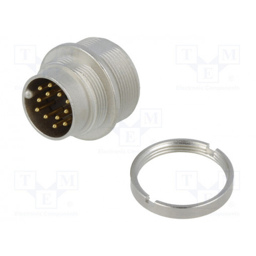 0314 12; Connector: M16; socket; male; soldering; PIN: 12; 3A; 60V; IP68; LUMBERG 0314 12; Connector: M16; socket; male; soldering; PIN: 12; 3A; 60V; IP68; LUMBERG