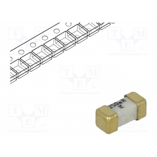 0448.250MR; Fuse: fuse; ultra rapid; 250mA; 125V; SMD; ceramic; Case: 2410; 448; LITTELFUSE 0448.250MR; Fuse: fuse; ultra rapid; 250mA; 125V; SMD; ceramic; Case: 2410; 448; LITTELFUSE