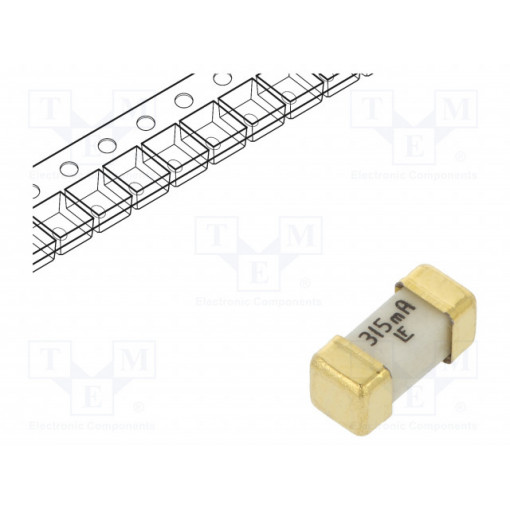 0448.315MR; Fuse: fuse; ultra rapid; 315mA; 125V; SMD; ceramic; Case: 2410; 448; LITTELFUSE 0448.315MR; Fuse: fuse; ultra rapid; 315mA; 125V; SMD; ceramic; Case: 2410; 448; LITTELFUSE