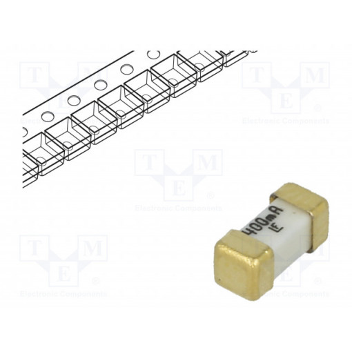 0448.400MR; Fuse: fuse; ultra rapid; 400mA; 125V; SMD; ceramic; Case: 2410; 448; LITTELFUSE 0448.400MR; Fuse: fuse; ultra rapid; 400mA; 125V; SMD; ceramic; Case: 2410; 448; LITTELFUSE