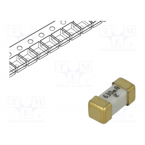 0448.630MR; Fuse: fuse; ultra rapid; 630mA; 125V; SMD; ceramic; Case: 2410; 448; LITTELFUSE 0448.630MR; Fuse: fuse; ultra rapid; 630mA; 125V; SMD; ceramic; Case: 2410; 448; LITTELFUSE