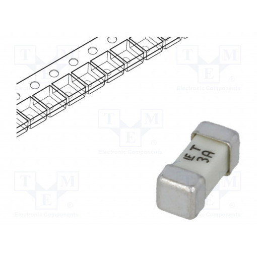 0454003.MR; Fuse: fuse; time-lag; 3A; 125V; SMD; ceramic; Case: 2410; 454; LITTELFUSE