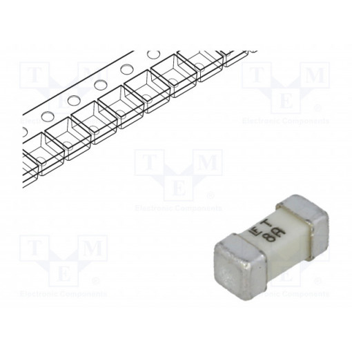 0454008.MR; Fuse: fuse; time-lag; 8A; 125V; SMD; ceramic; Case: 2410; 454; LITTELFUSE