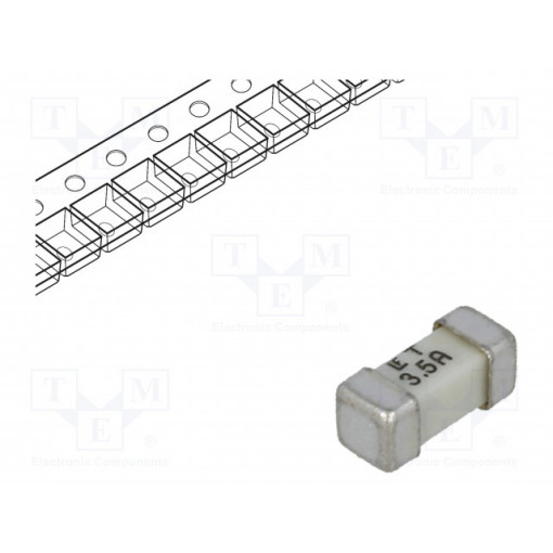 045403.5MR; Fuse: fuse; time-lag; 3.5A; 125V; SMD; ceramic; Case: 2410; 454; LITTELFUSE 045403.5MR; Fuse: fuse; time-lag; 3.5A; 125V; SMD; ceramic; Case: 2410; 454; LITTELFUSE