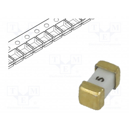 0458005.DR; Fuse: fuse; quick blow; 5A; 75V; SMD; ceramic; Case: 1206; 458; LITTELFUSE 0458005.DR; Fuse: fuse; quick blow; 5A; 75V; SMD; ceramic; Case: 1206; 458; LITTELFUSE