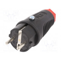 0522-SR; Connector: AC supply; male; plug; 2P+PE; 250VAC; 16A; for cable; PCE 0522-SR; Connector: AC supply; male; plug; 2P+PE; 250VAC; 16A; for cable; PCE
