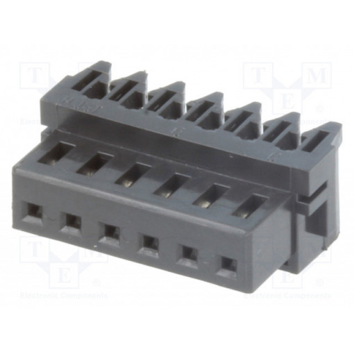 06NR-E4K; IDC; plug; female; NR; 2.5mm; PIN: 6; for cable; 250V; 2A; Layout: 1x6; JST