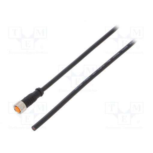 0800 03 300 2M; Connection lead; M8; PIN: 3; straight; 2m; plug; 50VAC; 4A; -25÷80°C; LUTRONIC 0800 03 300 2M; Connection lead; M8; PIN: 3; straight; 2m; plug; 50VAC; 4A; -25÷80°C; LUTRONIC