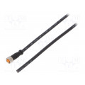 0800 04 002 10M; Connection lead; M8; PIN: 4; straight; 10m; plug; 50VAC; 4A; -25÷80°C; LUTRONIC