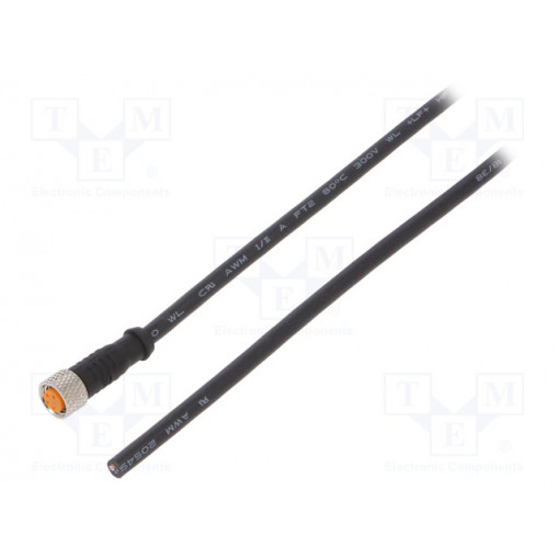 0800 04 002 10M; Connection lead; M8; PIN: 4; straight; 10m; plug; 50VAC; 4A; -25÷80°C; LUTRONIC 0800 04 002 10M; Connection lead; M8; PIN: 4; straight; 10m; plug; 50VAC; 4A; -25÷80°C; LUTRONIC