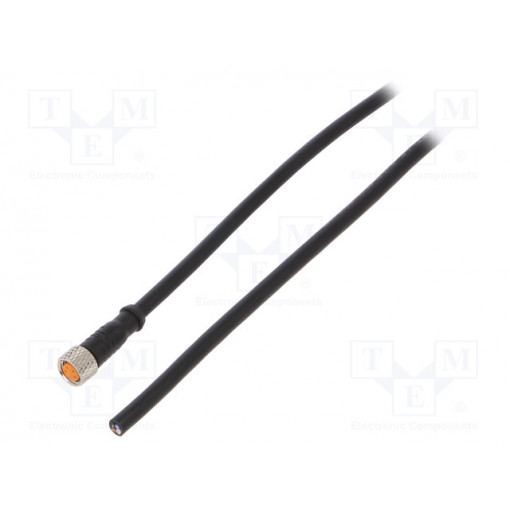 0800 04 002 2M; Connection lead; M8; PIN: 4; straight; 2m; plug; 50VAC; 4A; -25÷80°C; LUTRONIC 0800 04 002 2M; Connection lead; M8; PIN: 4; straight; 2m; plug; 50VAC; 4A; -25÷80°C; LUTRONIC