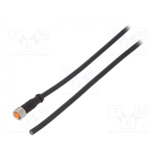 0800 04 002 5M; Connection lead; M8; PIN: 4; straight; 5m; plug; 50VAC; 4A; -25÷80°C; LUTRONIC 0800 04 002 5M; Connection lead; M8; PIN: 4; straight; 5m; plug; 50VAC; 4A; -25÷80°C; LUTRONIC
