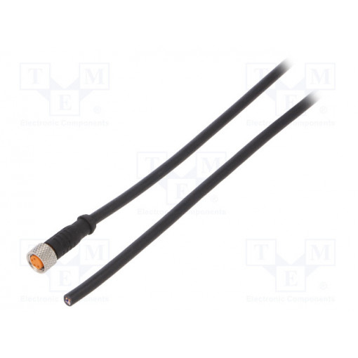 0800 04 301 2M; Connection lead; M8; PIN: 4; straight; 2m; plug; 50VAC; 4A; -25÷80°C; LUTRONIC 0800 04 301 2M; Connection lead; M8; PIN: 4; straight; 2m; plug; 50VAC; 4A; -25÷80°C; LUTRONIC