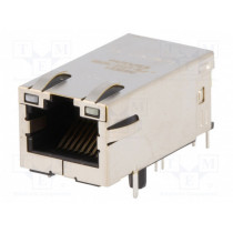 0826-1X1T-GJ-F; Socket; RJ45; PIN: 8; shielded,with LED; Layout: 8p8c; THT; angled; BEL FUSE 0826-1X1T-GJ-F; Socket; RJ45; PIN: 8; shielded,with LED; Layout: 8p8c; THT; angled; BEL FUSE