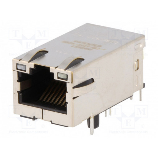 0826-1X1T-GJ-F; Socket; RJ45; PIN: 8; shielded,with LED; Layout: 8p8c; THT; angled; BEL FUSE 0826-1X1T-GJ-F; Socket; RJ45; PIN: 8; shielded,with LED; Layout: 8p8c; THT; angled; BEL FUSE