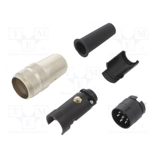 09 0321 00 06; Connector: M16; plug; male; soldering; for cable; PIN: 6; 5A; 250V; BINDER