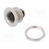 09 0416 00 05; Connector: M9; socket; female; Plating: gold-plated; 125V; IP67; BINDER 09 0416 00 05; Connector: M9; socket; female; Plating: gold-plated; 125V; IP67; BINDER