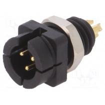 09 9749 30 03; Socket; Connector: circular; 719; male; 3A; IP40; 60V; 0.25mm2; 24AWG; BINDER