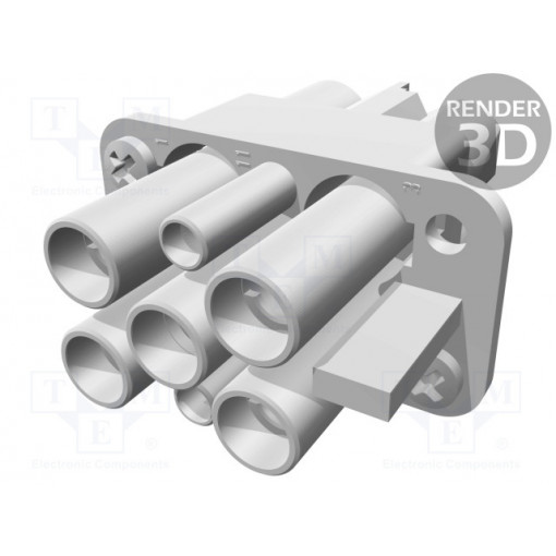 09120062765; Connector: HDC; female; Han Q; PIN: 6(4+2); Compact; HARTING