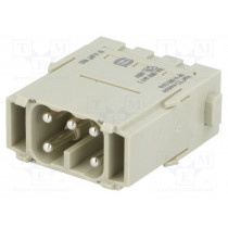 09140052616; Connector: rectangular; module; male; Han Modular ES; PIN: 5; 16A; HARTING