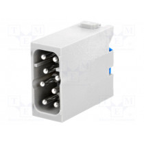 09140082633; Connector: HAN; module; male; Quick Lock; PIN: 8; snap-on; 16A; 400V; HARTING