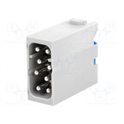 09140082633; Connector: HAN; module; male; Quick Lock; PIN: 8; snap-on; 16A; 400V; HARTING