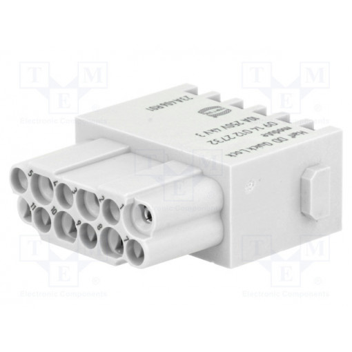 09140122732; Connector: HAN; module; female; Quick Lock; PIN: 12; snap-on; 10A; HARTING