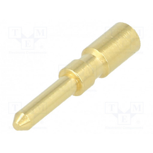 09151006121; Contact; male; 0.75÷2.5mm2; gold-plated; crimped; for cable; HARTING