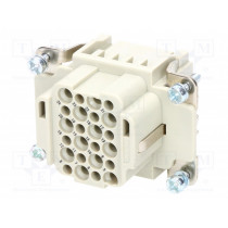 09162243101; Connector: rectangular; female; Han DD HMC; PIN: 24; size 6B; 250V; HARTING