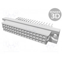 09232486821; Plug; DIN 41612; type 2C; female; PIN: 48; a+c; wrapped connections; HARTING