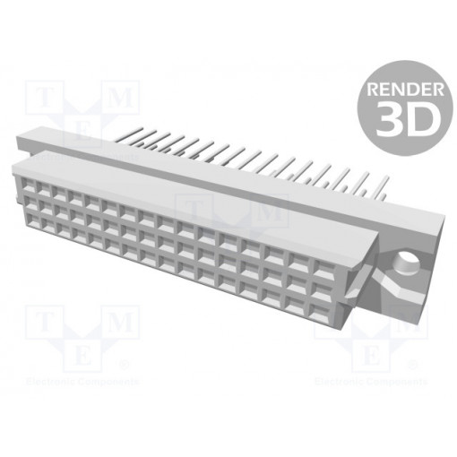 09232486821; Plug; DIN 41612; type 2C; female; PIN: 48; a+c; wrapped connections; HARTING