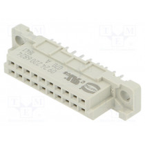 09242206824; DIN 41612; type 3B; female; PIN: 20; THT; HARTING