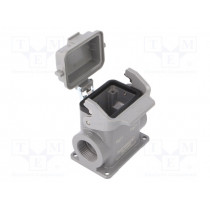 09300060297; Enclosure: for rectangular connectors; Han; size 6B; with latch; HARTING