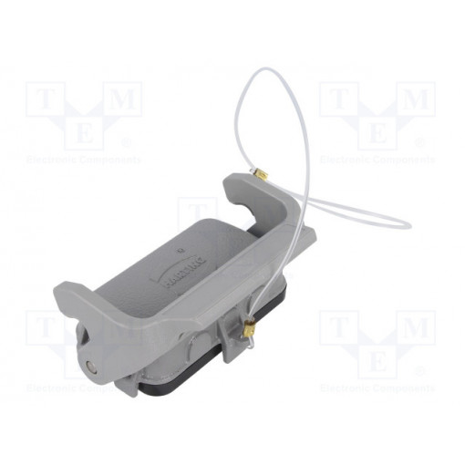 09300105432; Protection cover; Han; size 10B; with latch; metal; Pitch: 57x27mm; HARTING